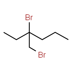 ChemSpider 2D Image | 3-Bromo-3-(bromomethyl)hexane | C7H14Br2