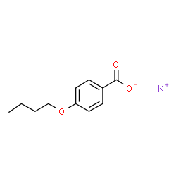 ChemSpider 2D Image | Potassium 4-butoxybenzoate | C11H13KO3