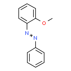 ChemSpider 2D Image | 1-(2-Methoxyphenyl)-2-phenyldiazene | C13H12N2O