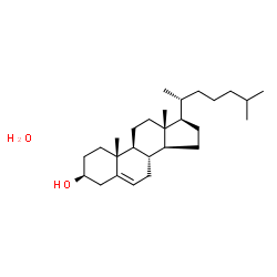 ChemSpider 2D Image | (3beta)-Cholest-5-en-3-ol hydrate (1:1) | C27H48O2