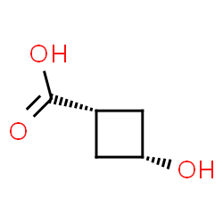 ChemSpider 2D Image | cis-3-Hydroxycyclobutanecarboxylic acid | C5H8O3