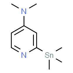 ChemSpider 2D Image | N,N-Dimethyl-2-(trimethylstannyl)-4-pyridinamine | C10H18N2Sn