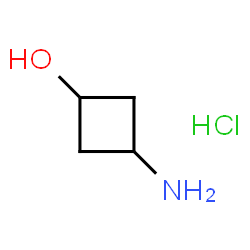 ChemSpider 2D Image | 3-Aminocyclobutan-1-ol hydrochloride | C4H10ClNO