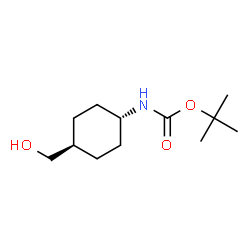 ChemSpider 2D Image | trans-1-(Boc-amino)-4-(hydroxymethyl)cyclohexane | C12H23NO3
