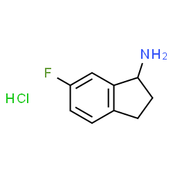 ChemSpider 2D Image | 6-FLUORO-INDAN-1-YLAMINE HYDROCHLORIDE | C9H11ClFN