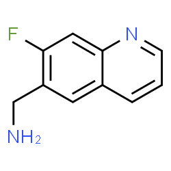 ChemSpider 2D Image | 1-(7-Fluoro-6-quinolinyl)methanamine | C10H9FN2