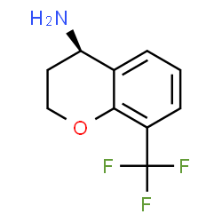 ChemSpider 2D Image | (R)-8-(trifluoromethyl)chroman-4-amine | C10H10F3NO