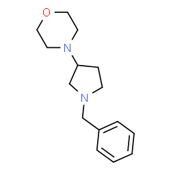 ChemSpider 2D Image | 4-(1-Benzyl-3-pyrrolidinyl)morpholine | C15H22N2O