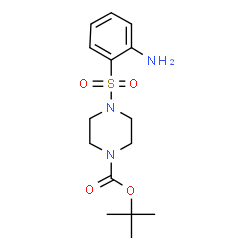 ChemSpider 2D Image | tert-Butyl 4-((2-aminophenyl)sulfonyl)piperazine-1-carboxylate | C15H23N3O4S
