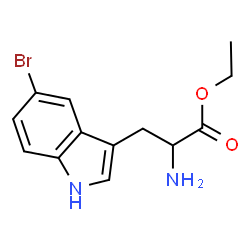 ChemSpider 2D Image | Ethyl 5-bromotryptophanate | C13H15BrN2O2