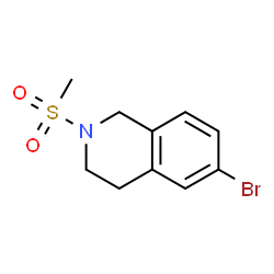 ChemSpider 2D Image | 6-Bromo-2-(methylsulfonyl)-1,2,3,4-tetrahydroisoquinoline | C10H12BrNO2S