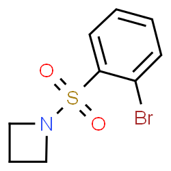 ChemSpider 2D Image | 1-((2-Bromophenyl)sulfonyl)azetidine | C9H10BrNO2S