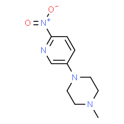 ChemSpider 2D Image | 1-Methyl-4-(6-nitro-3-pyridinyl)piperazine | C10H14N4O2