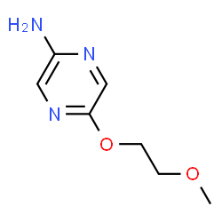 ChemSpider 2D Image | 5-(2-Methoxyethoxy)-2-pyrazinamine | C7H11N3O2