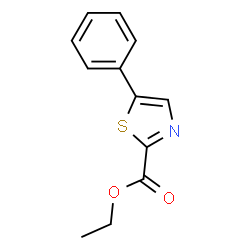 ChemSpider 2D Image | Ethyl 5-phenylthiazole-2-carboxylate | C12H11NO2S