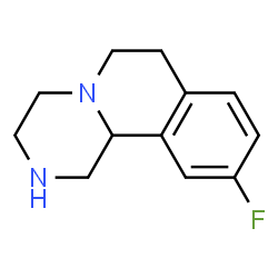 ChemSpider 2D Image | 10-Fluoro-1,3,4,6,7,11b-hexahydro-2H-pyrazino[2,1-a]isoquinoline | C12H15FN2