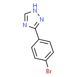 ChemSpider 2D Image | 3-(4-bromophenyl)-1H-1,2,4-triazole | C8H6BrN3