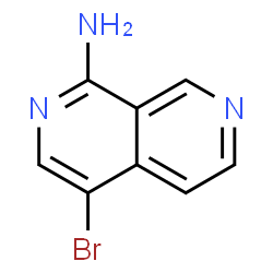 ChemSpider 2D Image | 4-Bromo-2,7-naphthyridin-1-amine | C8H6BrN3