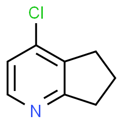 ChemSpider 2D Image | 4-Chloro-6,7-dihydro-5H-cyclopenta[b]pyridine | C8H8ClN