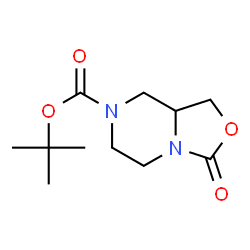 ChemSpider 2D Image | TERT-BUTYL 3-OXOTETRAHYDRO-1H-OXAZOLO[3,4-A]PYRAZINE-7(3H)-CARBOXYLATE | C11H18N2O4