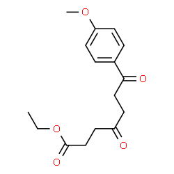 ChemSpider 2D Image | Ethyl 7-(4-methoxyphenyl)-4,7-dioxoheptanoate | C16H20O5