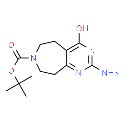 ChemSpider 2D Image | TERT-BUTYL 2-AMINO-4-HYDROXY-8,9-DIHYDRO-5H-PYRIMIDO[4,5-D]AZEPINE-7(6H)-CARBOXYLATE | C13H20N4O3