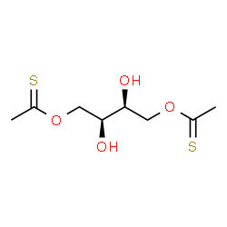 ChemSpider 2D Image | O,O'-[(2S,3S)-2,3-Dihydroxy-1,4-butanediyl] diethanethioate | C8H14O4S2