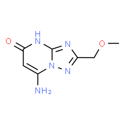 ChemSpider 2D Image | 7-Amino-2-(methoxymethyl)[1,2,4]triazolo[1,5-a]pyrimidin-5(1H)-one | C7H9N5O2