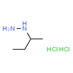 ChemSpider 2D Image | sec-Butylhydrazine dihydrochloride | C4H14Cl2N2