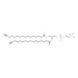 ChemSpider 2D Image | (2R)-2,3-Bis(15-hexadecynoyloxy)propyl 2-(trimethylammonio)ethyl phosphate | C40H72NO8P