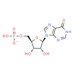 ChemSpider 2D Image | 5'-O-(Hydroxyphosphinato)inosine | C10H12N4O8P