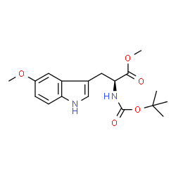 ChemSpider 2D Image | Methyl N-(tert-butoxycarbonyl)-5-methoxy-L-tryptophanate | C18H24N2O5