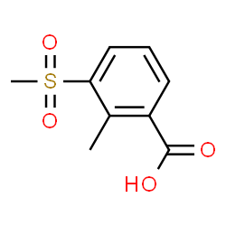 ChemSpider 2D Image | 2-Methyl-3-(methylsulfonyl)benzoic acid | C9H10O4S