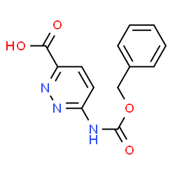 ChemSpider 2D Image | 6-(((benzyloxy)carbonyl)amino)pyridazine-3-carboxylic acid | C13H11N3O4