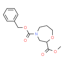 ChemSpider 2D Image | 4-Benzyl 2-methyl 1,4-oxazepane-2,4-dicarboxylate | C15H19NO5