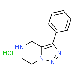ChemSpider 2D Image | 3-phenyl-4H,5H,6H,7H-[1,2,3]triazolo[1,5-a]pyrazine hydrochloride | C11H13ClN4