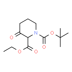 ChemSpider 2D Image | 1-tert-Butyl 2-ethyl 3-oxopiperidine-1,2-dicarboxylate | C13H21NO5