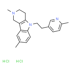 ChemSpider 2D Image | Latrepirdine dihydrochloride | C21H27Cl2N3