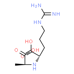 ChemSpider 2D Image | N~2~-[(1S)-1-Carboxyethyl]-L-arginine | C9H18N4O4