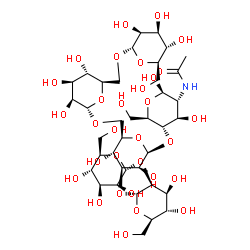 ChemSpider 2D Image | Man5GlcNAc-III | C38H65NO31