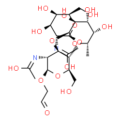 ChemSpider 2D Image | GalNAcFucGlcNAcGA-II | C24H40N2O16