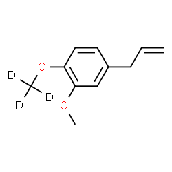 ChemSpider 2D Image | 4-Allyl-2-methoxy-1-[(~2~H_3_)methyloxy]benzene | C11H11D3O2