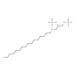 ChemSpider 2D Image | 4-[(Hexadecyloxy)methyl]-2,2,7,7-tetramethyl-3,6-dioxa-2,7-disilaoctane | C25H56O3Si2