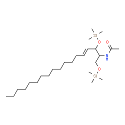 ChemSpider 2D Image | (1E)-N-{2,2,8,8-Tetramethyl-4-[(1E)-1-pentadecen-1-yl]-3,7-dioxa-2,8-disilanonan-5-yl}ethanimidic acid | C26H55NO3Si2