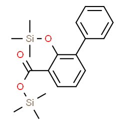 ChemSpider 2D Image | Trimethylsilyl 2-[(trimethylsilyl)oxy]-3-biphenylcarboxylate | C19H26O3Si2