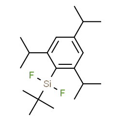 ChemSpider 2D Image | Difluoro(2-methyl-2-propanyl)(2,4,6-triisopropylphenyl)silane | C19H32F2Si