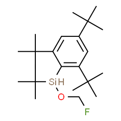 ChemSpider 2D Image | (Fluoromethoxy)(2-methyl-2-propanyl)[2,4,6-tris(2-methyl-2-propanyl)phenyl]silane | C23H41FOSi