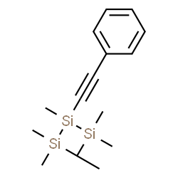 ChemSpider 2D Image | 1,1,1,2,3,3,3-Heptamethyl-2-(phenylethynyl)trisilane | C15H26Si3