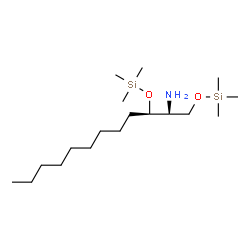 ChemSpider 2D Image | (4R,5S)-2,2,8,8-Tetramethyl-4-nonyl-3,7-dioxa-2,8-disilanonan-5-amine | C18H43NO2Si2