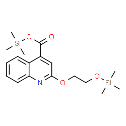 ChemSpider 2D Image | Trimethylsilyl 2-{2-[(trimethylsilyl)oxy]ethoxy}-4-quinolinecarboxylate | C18H27NO4Si2
